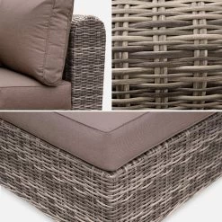 Salon De Jardin Résine Tressée Ronde 5 Places Couleur : Beige / Beige -Outdoor Living Soldes rw3003bg 0079cfca8200ec4840c19e531bde064d