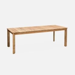 Table Intérieur/extérieur En Teck Recyclé, 220cm + 8 Chaises En Corde Empilables Couleur : Beige 8 Table Intérieur/extérieur En Teck Recyclé, 220cm + 8 Chaises En Corde Empilables Couleur : Beige -Outdoor Living Soldes tk220r8rpbg 95c9aa7251d8c3e077a161a574b87db1