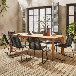 Table Intérieur/extérieur En Teck Recyclé, 8 Places 220cm 10 Table Intérieur/extérieur En Teck Recyclé, 8 Places 220cm -Outdoor Living Soldes tk220rcy 4c57af21f98d28707a889d8614940875