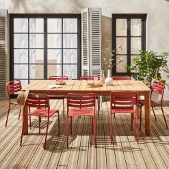 Table Intérieur/extérieur En Teck Recyclé, 8 Places 220cm 13 Table Intérieur/extérieur En Teck Recyclé, 8 Places 220cm -Outdoor Living Soldes tk220rcy d11de170cdcd8c284d19f2e06cc8a332