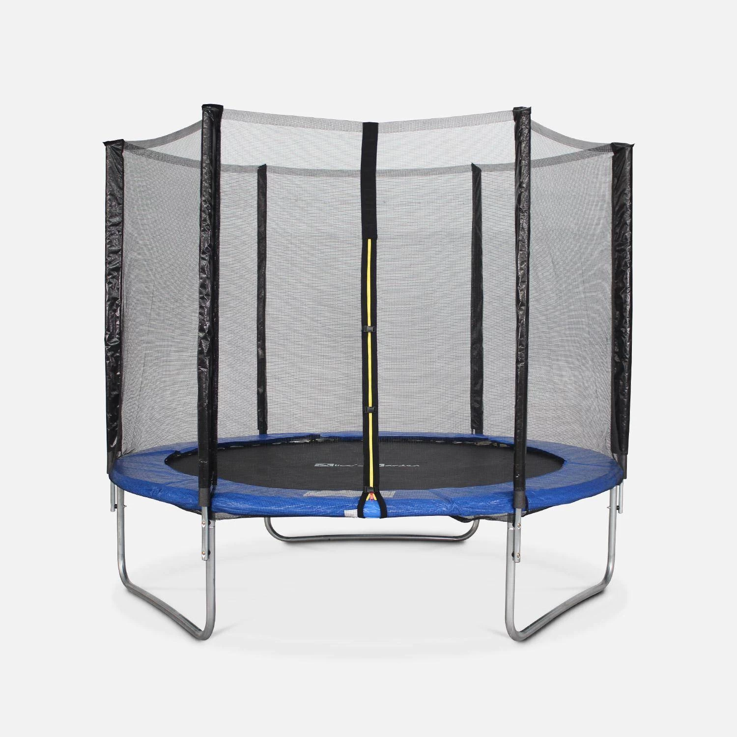 Trampoline 250cm Filet Protection Couleur : Bleu 3 Trampoline 250cm Filet Protection Couleur : Bleu