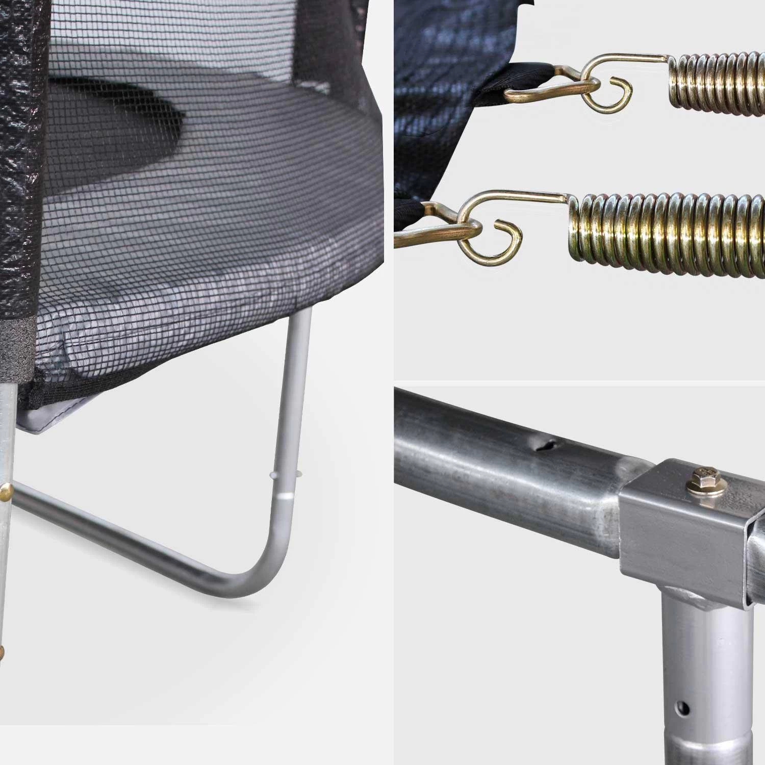 Trampoline 305cm Filet Protection Couleur : Gris 5 Trampoline 305cm Filet Protection Couleur : Gris – Image 3