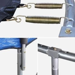 Trampoline 460cm Filet Protection Couleur : Bleu -Outdoor Living Soldes tr460blue 6be4a33e08dc5933a9c9fb958a88a87d