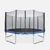 Trampoline 460cm Filet Protection Couleur : Bleu -Outdoor Living Soldes tr460blue 9c092fb7e24509e503491ff72fd291ce