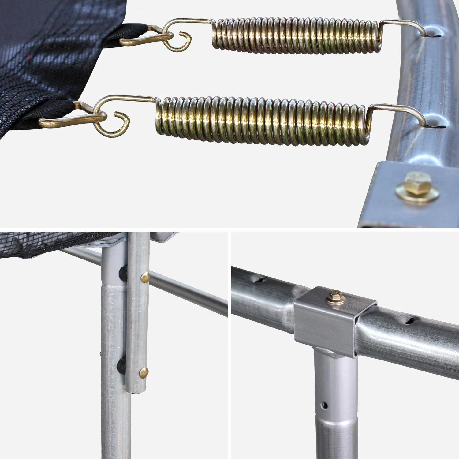 Trampoline 490cm Filet Protection Couleur : Gris 4 Trampoline 490cm Filet Protection Couleur : Gris – Image 3