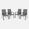Lot De 4 Fauteuils De Jardin Aluminium - Washington Couleur : Anthracite / Gris Foncé 1 Lot De 4 Fauteuils De Jardin Aluminium - Washington Couleur : Anthracite / Gris Foncé -Outdoor Living Soldes txarmx4co 8e3bbc0e9c43c272b4692b27eff9a4a5
