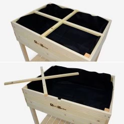 Carré Potager En Bois Sur Pieds 80 X 60cm -Outdoor Living Soldes vgh80 ab7865e8ec06a626c7c00c715439f98e