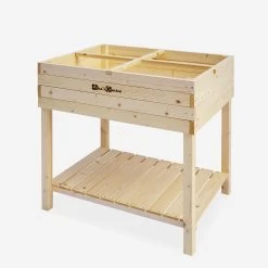 Carré Potager En Bois Sur Pieds 80 X 60cm -Outdoor Living Soldes vgh80 c97c7b1fc41332b77bca9f2d075e423d