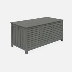 Coffre De Rangement Bois 330L 11 Coffre De Rangement Bois 330L -Outdoor Living Soldes wdbox130gy 7b4a7fceee0e1f644e4fa857d060947b
