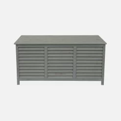 Coffre De Rangement Bois 330L 12 Coffre De Rangement Bois 330L -Outdoor Living Soldes wdbox130gy 8682c32aae6e87900f4e97e832f1a08a