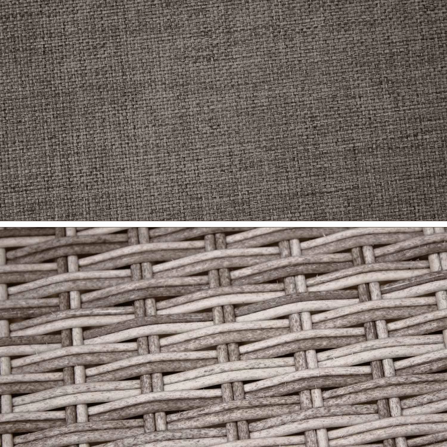 Salon De Jardin Résine Tressée 6 Places Couleur : Gris / Gris Taupe 12 Salon De Jardin Résine Tressée 6 Places Couleur : Gris / Gris Taupe – Image 10