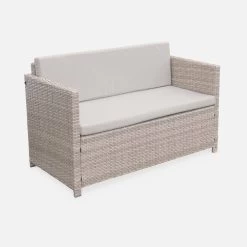 Salon De Jardin Résine Tressée 4 Places Couleur : Naturel / Beige 12 Salon De Jardin Résine Tressée 4 Places Couleur : Naturel / Beige -Outdoor Living Soldes wk3101lqnatbg 94d5e322f04c0e0262ecdbcaf231bd84