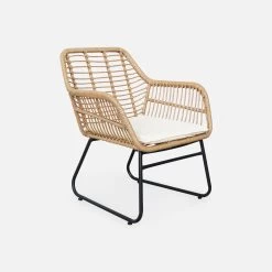 Salon De Jardin Résine Effet Rotin Et Métal 4 Places 12 Salon De Jardin Résine Effet Rotin Et Métal 4 Places -Outdoor Living Soldes wk4bamb 3a7ee964812feb8e91969eed14ea5d78