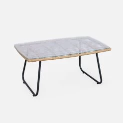 Salon De Jardin Résine Effet Rotin Et Métal 4 Places 14 Salon De Jardin Résine Effet Rotin Et Métal 4 Places -Outdoor Living Soldes wk4bamb 551845dcbffe54ed601f62252617861c