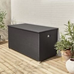 Coffre De Jardin Résine Tressée 790L Couleur : Noir 10 Coffre De Jardin Résine Tressée 790L Couleur : Noir -Outdoor Living Soldes wkhbox160bk 92853b320a396107a236f3aff4ebfaa7
