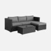 Salon De Jardin Résine 4 Places Couleur : Noir / Gris -Outdoor Living Soldes wksofakdbkgy 0dda34099e031cb56fc59352d14d1636