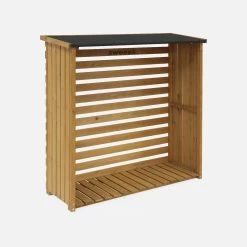 Abri Bûches 120x45x120cm,bois -Outdoor Living Soldes ws120lbn 1084630448df6df37e2034e298df5f69
