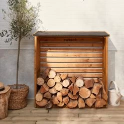 Abri Bûches 120x45x120cm,bois -Outdoor Living Soldes ws120lbn 6183f38a0feb9f4148ab7b83d436def6