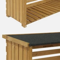 Abri Bûches 120x45x120cm,bois -Outdoor Living Soldes ws120lbn 8b6f97269cd32e354639d9e602c5739d