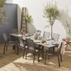 Table De Jardin Extensible Aluminium, 8 Chaises Couleur : Gris Foncé / Gris Taupe 2 Table De Jardin Extensible Aluminium, 8 Chaises Couleur : Gris Foncé / Gris Taupe -Outdoor Living Soldes xt300r8sandco 46d0091b89bc3e405d13af662b5e38a2