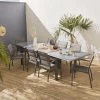 Table De Jardin Extensible Aluminium, 8 Chaises Couleur : Anthracite -Outdoor Living Soldes xtp300r8co d382128c8350ac55f05506d240136ad6