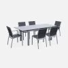 Table De Jardin Extensible Aluminium, 6 Chaises Couleur : Gris / Gris Foncé 2 Table De Jardin Extensible Aluminium, 6 Chaises Couleur : Gris / Gris Foncé -Outdoor Living Soldes xtsafm210r6at 35202979814ca59f208bf4902526b0b2