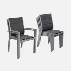 Table De Jardin Extensible Aluminium, 6 Chaises Couleur : Gris / Gris Foncé 16 Table De Jardin Extensible Aluminium, 6 Chaises Couleur : Gris / Gris Foncé -Outdoor Living Soldes xtsafm210r6at 7014b456ed8dd7ee35599b96cfe437a4