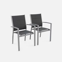 Table De Jardin Extensible Aluminium, 6 Chaises Couleur : Gris / Gris Foncé 15 Table De Jardin Extensible Aluminium, 6 Chaises Couleur : Gris / Gris Foncé -Outdoor Living Soldes xtsafm210r6at a0c17e0c9ef6f833139147b7680c54d2
